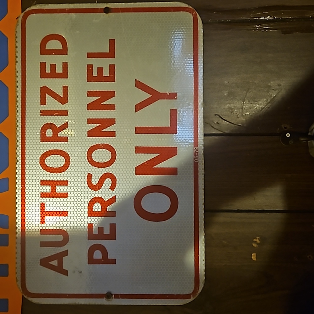 Authorized personnel sign
